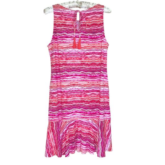 Tommy Bahama Size M High Neck Flounce Dress Swim Cover-up UPF 50 Pool Spa - Picture 3 of 8